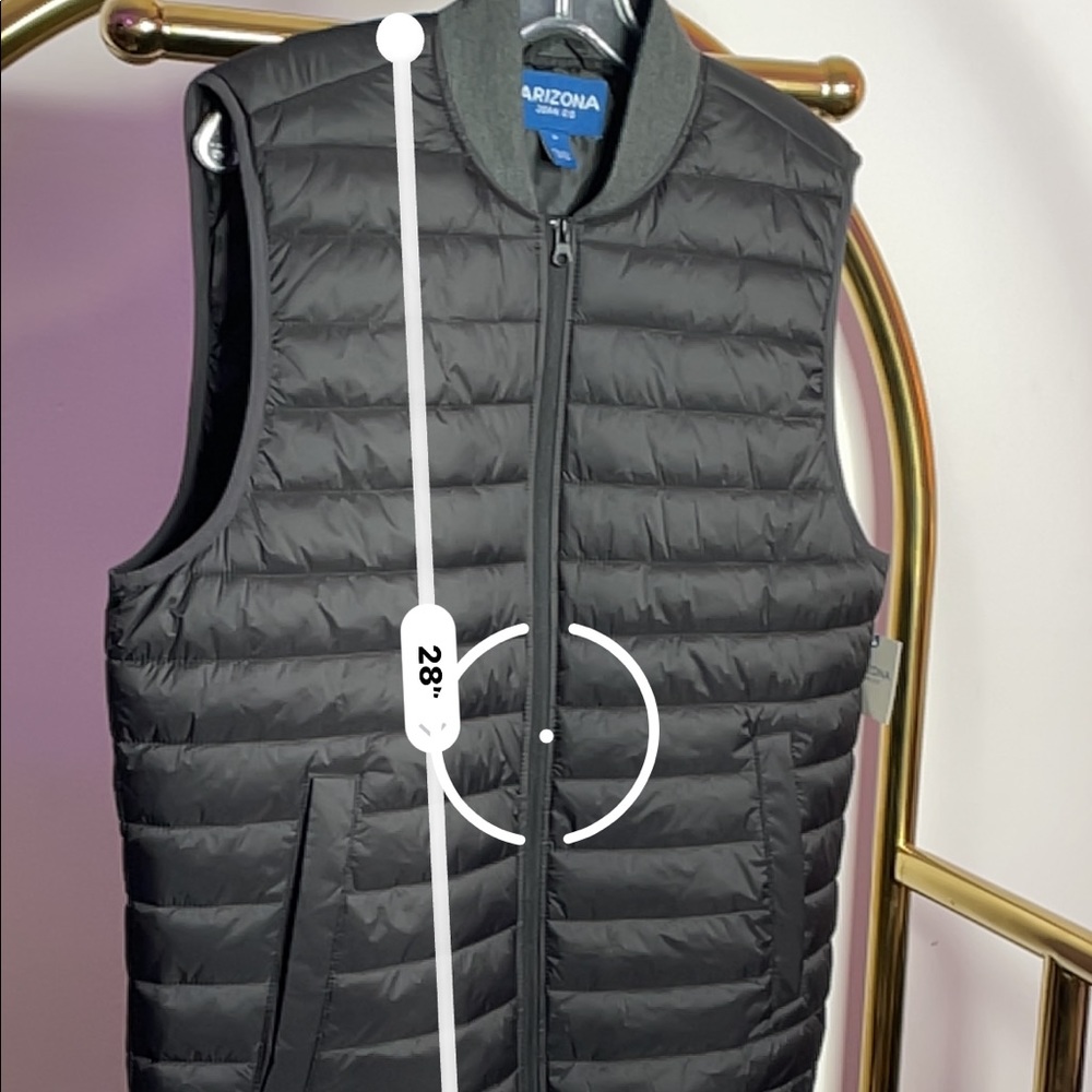 Arizona Jean Co | Black Grey Puffer Vest - Picture 7 of 8